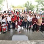 CARMEN LILIA CANTUROSAS VILLARREAL ENTREGA OBRAS DE INFRAESTRUCTURA EDUCATIVA EN EL PONIENTE DE NUEVO LAREDO