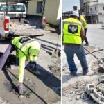 Instaló nuevos brocales la COMAPA de Reynosa y mejorar vialidad