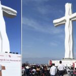 Entrega el gobernador a Tula la cruz más grande de México
