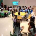 NIÑOS APRENDEN EN LA INFOTECA A EVITAR ACCIDENTES EN LA VÍA PÚBLICA 