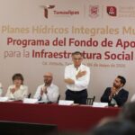 Impulsa Américo Villarreal proyectos municipales de infraestructura hídrica