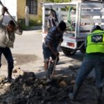 Reparó COMAPA fugas de agua potable en el fraccionamiento San Valentín