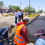 Supervisó Alcalde Carlos Peña Ortiz rehabilitación de vialidades en Villa Florida y Nuevo México