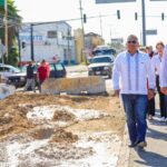 Supervisó Carlos Peña Ortiz obra de pavimentación en Carretera Río Bravo-Reynosa
