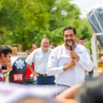 Visitó el Alcalde Carlos Peña Ortiz a familias de la Arcoiris