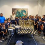 Recibió Banda de Guerra instrumentos entregados por el Alcalde Carlos Peña Ortiz
