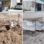 Atiende COMAPA fugas de agua potable en el Fraccionamiento San Valentín