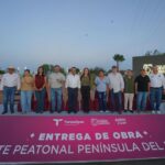 EN UN AMBIENTE DE FIESTA, ALCALDESA  CARMEN LILIA INAUGURA PUENTE PANORÁMICO DEL PARQUE PENÍNSULA DEL LAGUITO