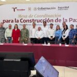 Participaron: Gobernador Américo Villarreal Anaya y Alcalde Carlos Peña Ortiz en Mesa de Construcción de la Paz
