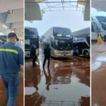 Autobuses quedan varados en Victoria por lluvias y cierre de carreteras