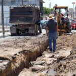 Trabaja COMAPA en la rehabilitación de drenaje sanitario en la Zona Centro