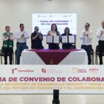 Liderazgo ambiental: Carmen Lilia Canturosas firma convenio con SEDUMA para transformar a Nuevo Laredo en ciudad verde