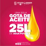 Exhorta COMAPA a evitar arrojar aceite en el drenaje o vía pública