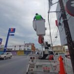 Rehabilita Gobierno de Carlos Peña Ortiz, alumbrado público en Reynosa