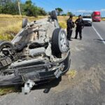 Guardia Estatal atiende accidente en la Carretera Federal 85