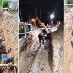 Trabaja COMAPA en reemplazo de tubería de agua potable en colonia Jarachina Norte