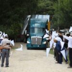 Llega Virgen monumental a El Chorrito