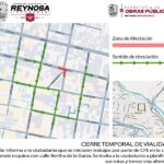 Aviso de cierre temporal de vialidad zona centro