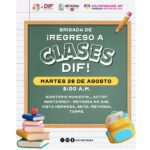 Invita DIF-Reynosa y Voluntariado a Brigada de Regreso a Clases con entrega gratuita de útiles escolares y servicios