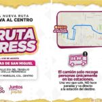 ESTE LUNES 4 AGOSTO INICIAN RUTAS DE TRANSPORTE EXPRESS DE VALLES DE SAN MIGUEL Y VALLES DE ANAHUAC