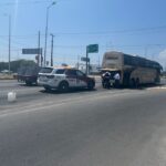 Tránsito Estatal auxilia a transporte de personal por falla mecánica en Ciudad Victoria