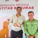 Llevó Carlos Peña Ortiz salud y bienestar a mascotas del fraccionamiento Halcón