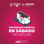 Invita COMAPA a realizar pagos los sábados en sus distintas sucursales