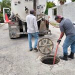 Sondeó COMAPA drenaje sanitario en distintos puntos de la ciudad