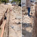 Avanza COMAPA en rehabilitación de drenaje sanitario en colonia Las Cumbres