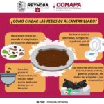 Exhorta COMAPA a no arrojar basura ni grasas a las alcantarillas