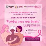 Invita DIF-Reynosa al Desayuno con Causa “Unidas Somos Más Fuertes”