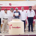 Lleva SEBIEN tinacos y programas de Bienestar a la zona sur de Tamaulipas