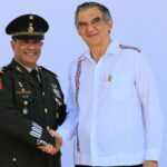 Asiste gobernador Américo Villarreal a toma de protesta del comandante interino de la 48 Zona Militar