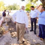 Supervisó Alcalde Carlos Peña Ortiz desarrollo de obra hidráulica en colonia Naranjos