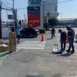 Resguardan con cruces «cebra» a peatones en Reynosa