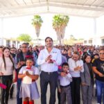 Entregó Alcalde Carlos Peña Ortiz nueva techumbre escolar y anunció pavimentación hidráulica en Villa Esmeralda