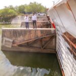Supervisó Alcalde Carlos Peña Ortiz rehabilitación de compuertas