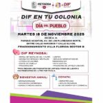Acercará DIF-Reynosa servicios a las familias con la Brigada DIF en tu Colonia