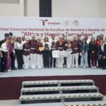 Estudiantes de la UAT obtienen primer lugar en concurso de escoltas y bandas de guerra