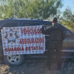 Guardia Estatal asegura cámara de videovigilancia y vehículo blindado en Reynosa