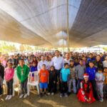 Disfrutaron familias de Reynosa Díaz, Posada Bienestar con Carlos Peña Ortiz