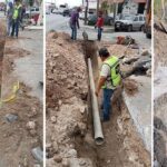 Instaló COMAPA tubería de descarga sanitaria en diferentes sectores de la ciudad