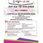 Llevará DIF-Reynosa atención integral a familias de la colonia Voluntad y Trabajo