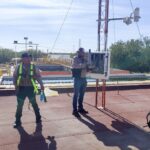 Realiza Secretaría de Recursos Hidráulicos mantenimiento preventivo a estaciones climatológicas en la frontera norte