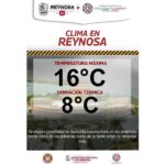 Continuará temperatura fría con probabilidad de lluvia hoy domingo en Reynosa
