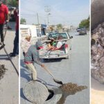 Refuerza COMAPA de Reynosa limpieza de pozos de visita en distintos puntos de la ciudad