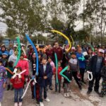 Recorren colonias, Humberto Prieto Herrera y Verónica Garza saludando a familias de Reynosa