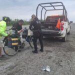 Ciclistas constatan seguridad y presencia policial en carreteras de Tamaulipas
