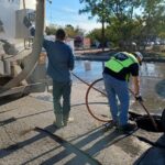 Mejora COMAPA funcionamiento del drenaje sanitario en la colonia Jarachina Norte