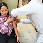 Realizan SSPT e ISSSTE campaña de vacunación contra el sarampión